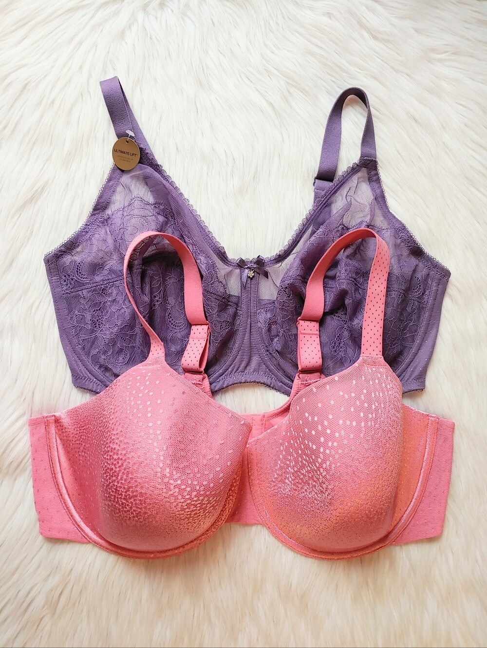 Wacoal Retro-Inspired Lace Unlined & Lightly-Lined Underwire T-Shirt Bras, 42DDD